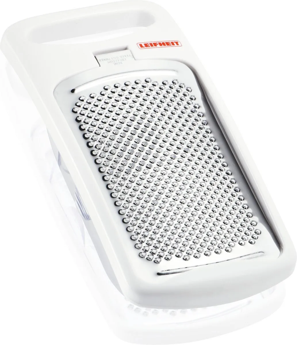 Comfortline nootmuscaat rasp - incl. opvangbak - vaatwasserbestendig van Leifheit in Wit – productfoto