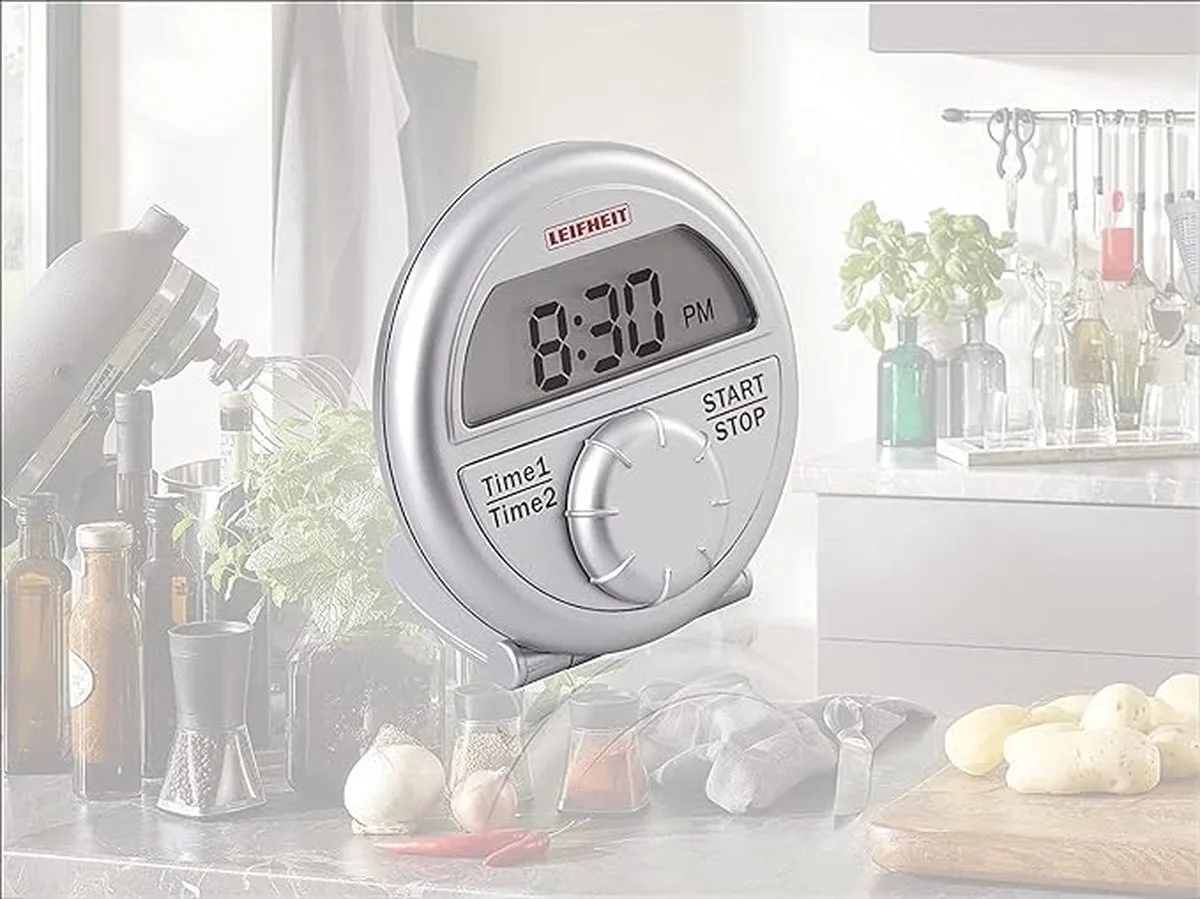 ProLine digitale kookwekker van Leifheit in Zilver – productfoto