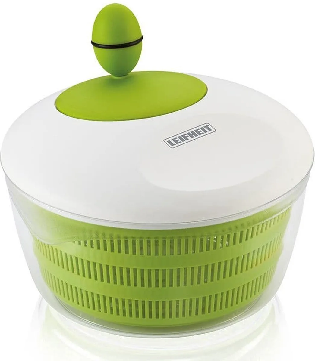 Trend slacentrifuge - 4 l - wit/groen by Leifheit in Green – product photo