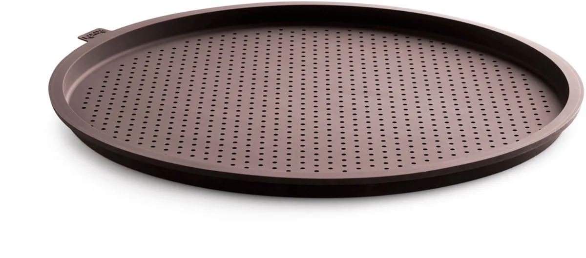 Bakmat Pizza Rond ø 36 cm - Siliconen van Lékué in Bruin – productfoto