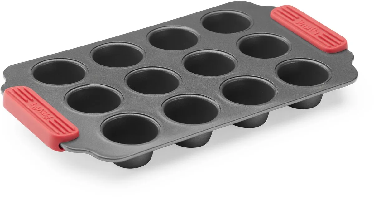 Bakvorm - 12 Mini Muffins - Anti-aanbak van Lékué in Grijs – productfoto