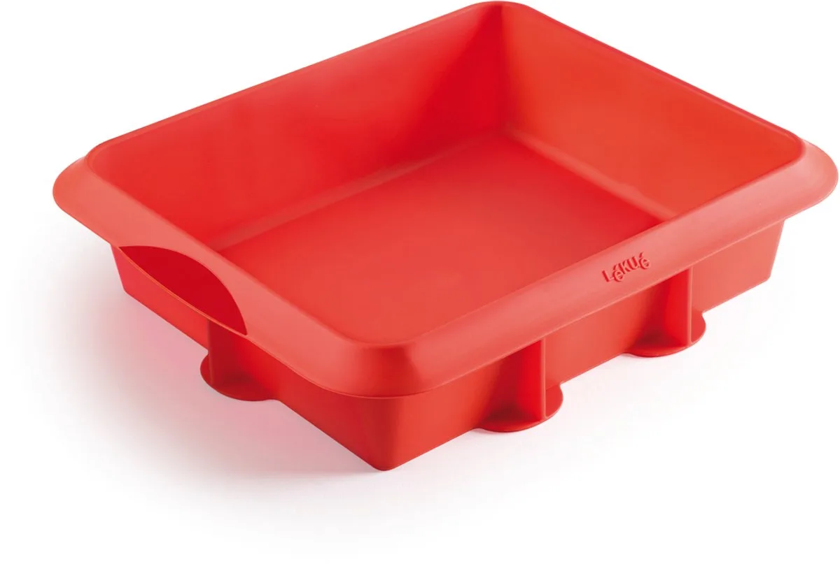 Bakvorm - Lasagne - Siliconen van Lékué in Rood – productfoto
