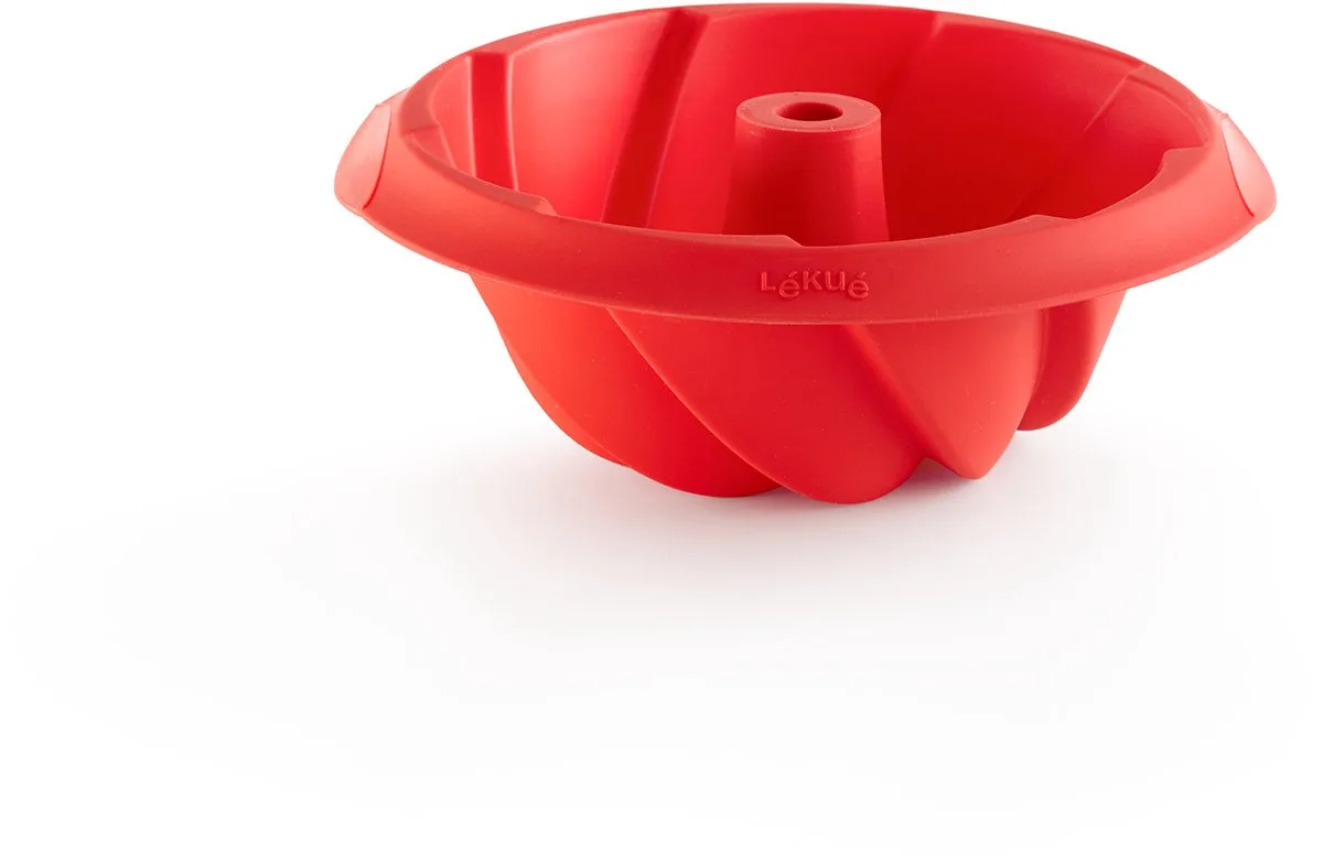 Bakvorm - Savarin Spiraal - Siliconen van Lékué in Rood – productfoto