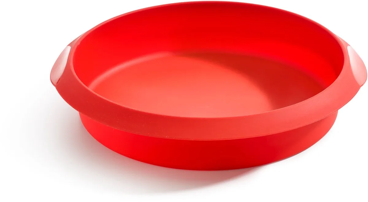Cakevorm - Rond - ø 20 cm - Siliconen van Lékué in Rood – productfoto