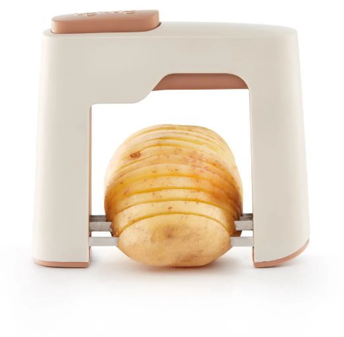 Frietsnijder - Groentesnijder - Hasselback van Lékué in Terracotta Pink – productfoto
