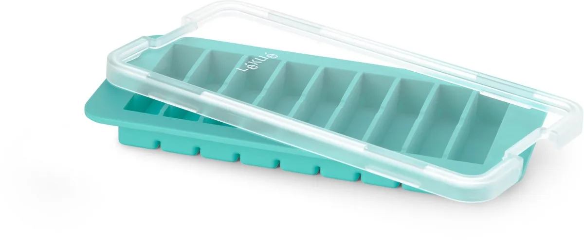 IJsblokjesvorm - met Deksel - Staafjes van Lékué in Turquoise – productfoto