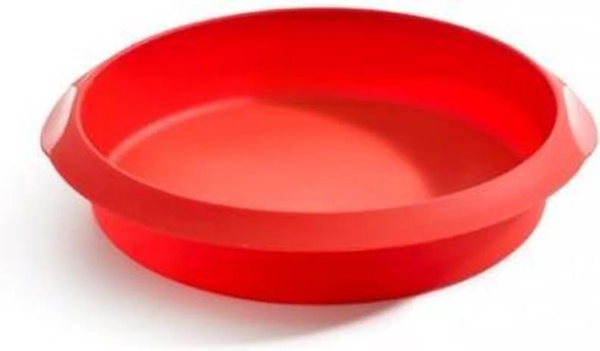 Leuke bakvorm rond 20cm van Lékué in Rood – productfoto