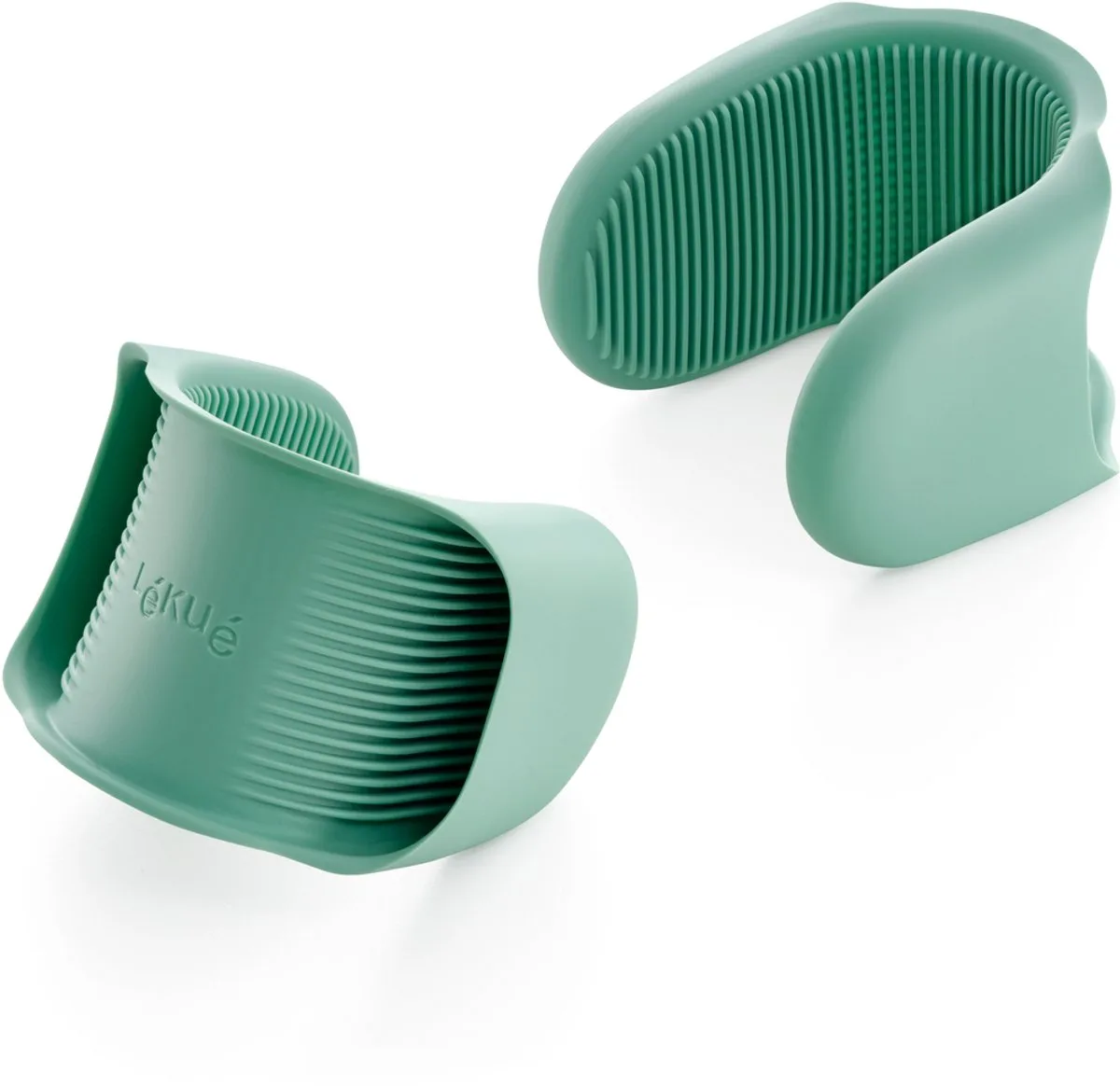 Mini Ovenwanten - 2 stuks - Siliconen van Lékué in Groen – productfoto