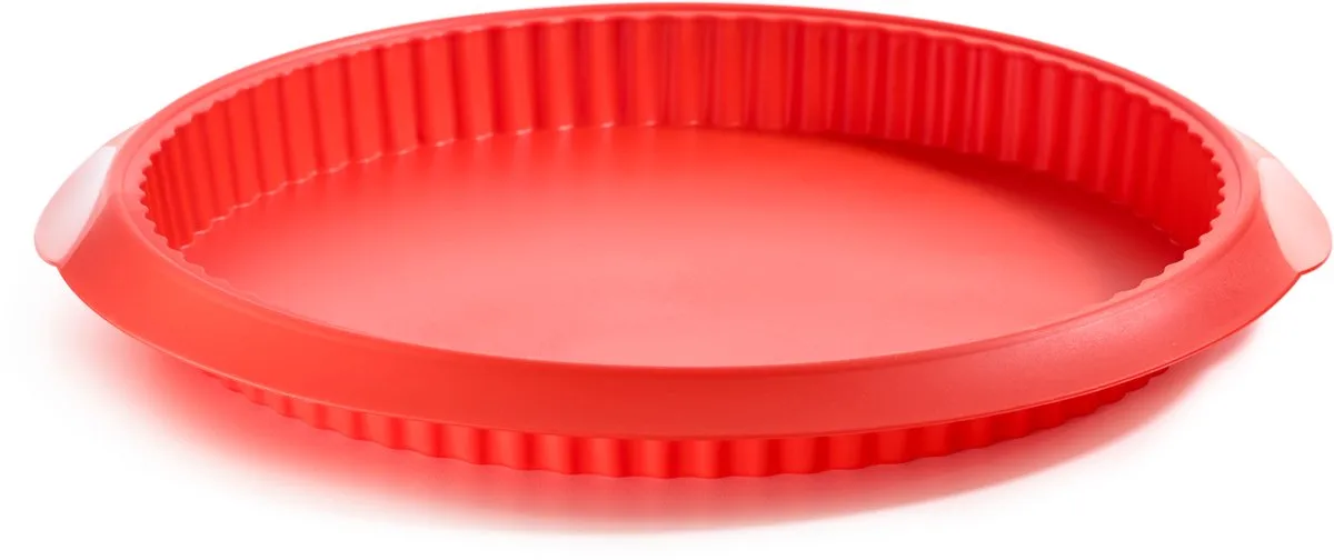 Quichevorm - ø 28 cm - Siliconen van Lékué in Rood – productfoto