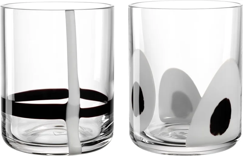 BANDA NERA Drinkglas assorti - set/2 by Leonardo in Transparent – product photo