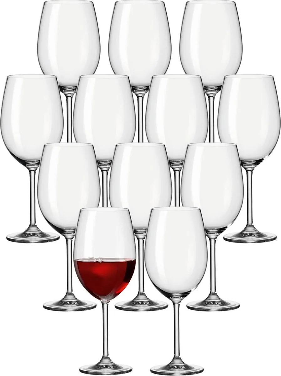 Bordeauxglas Daily 640 ml Set van 12 de Leonardo en Transparent – photo produit