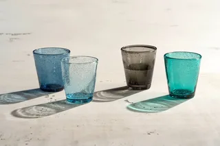 BURANO drinkglas assorti koude kleuren - set/4 by Leonardo in Blue, Grey – product photo 2 of 5