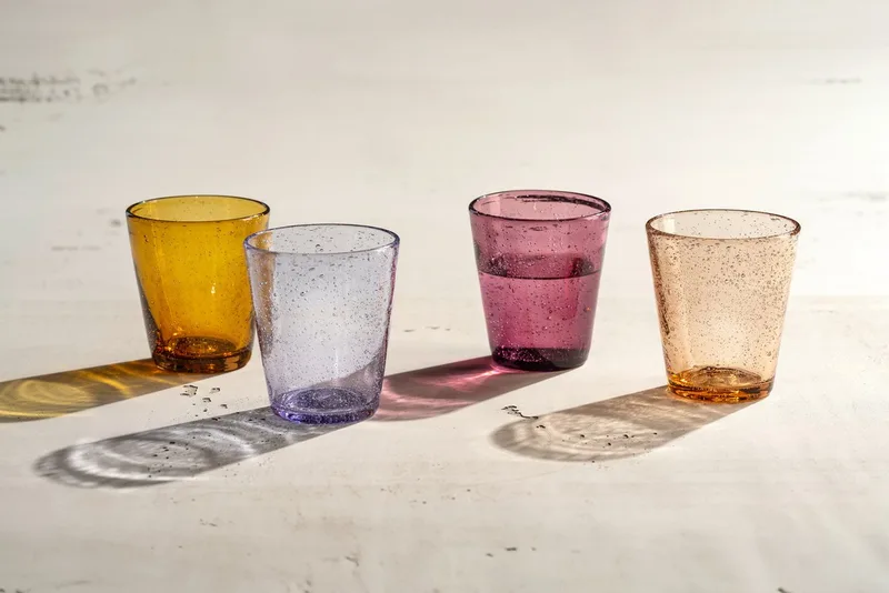 BURANO drinkglas assorti warme kleuren - set/4 de Leonardo en Rose, Orange – photo produit 2 sur 5
