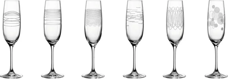 Casella - Champagneglas assorti - 190 ml - 6 stuks by Leonardo in Transparent – product photo