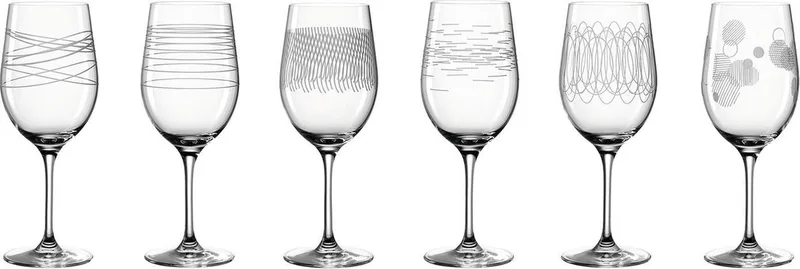 Casella - Wijnglas assorti - 430 ml - 6 stuks de Leonardo en Transparent – photo produit