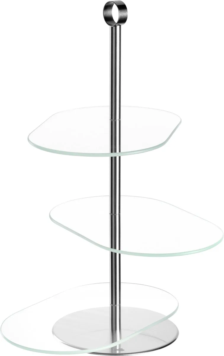 CENA Etagère asymmetrisch by Leonardo in Silver – product photo