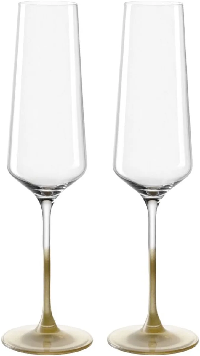 Champagneglas Goud 280 ml 2 Stuks by Leonardo in Transparent, Gold – product photo
