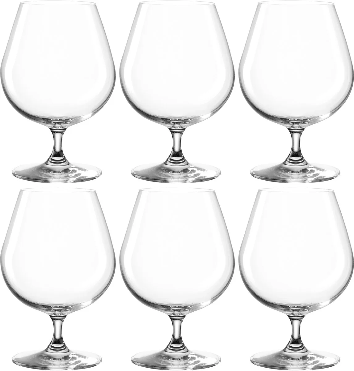 CIAO+ Cognacglas 400ml - set/6 fra Leonardo i Gennemsigtig – produktbillede
