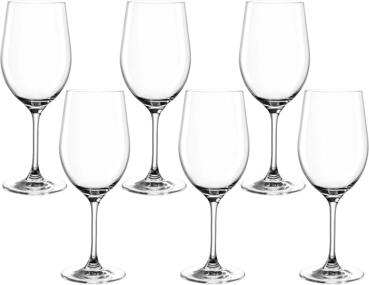 CIAO+ Rode wijnglas 430ml - set/6 van Leonardo in Transparant – productfoto