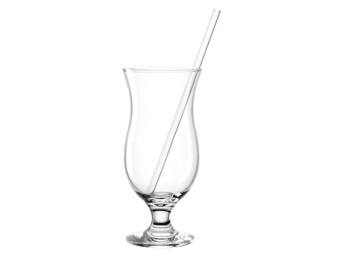 Cocktailgläser und Glastrinkhalme »TAVOLINO«, 8-teilig von Leonardo – Produktfoto