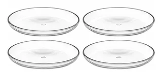CUCINA Bord 18cm - set/4 by Leonardo in Transparent – product photo 1 of 4