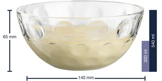 CUCINA OPTIC Schaal 14cm - set/4 by Leonardo in Transparent – product photo 4 of 4