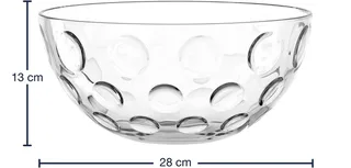 CUCINA OPTIC Schaal 28cm van Leonardo in Transparant – productfoto 4 van 4
