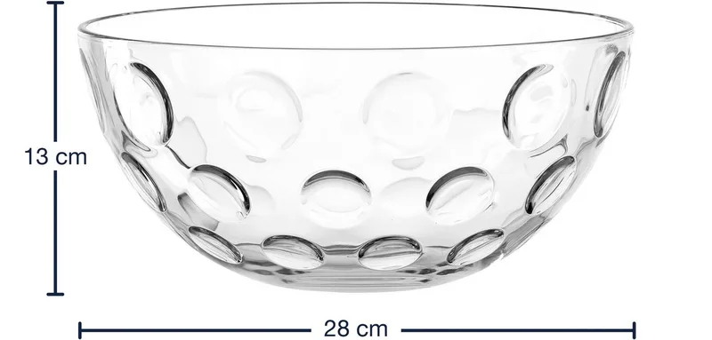 CUCINA OPTIC Schaal 28cm van Leonardo in Transparant – productfoto 4 van 4