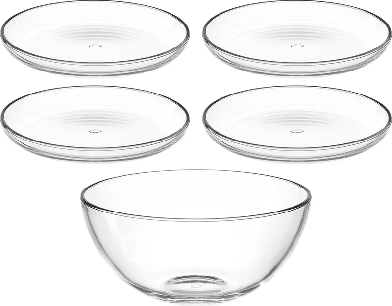 CUCINA Schaal- en bordenset 5delig by Leonardo in Transparent – product photo