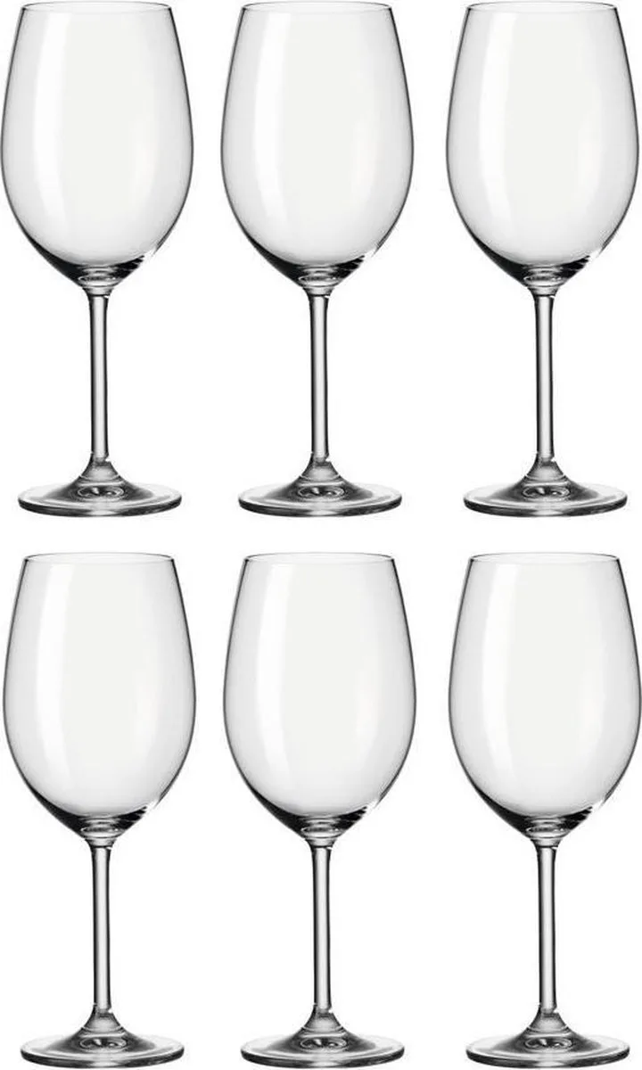 Daily Bordeauxglas - 6 Stuks by Leonardo in Transparent – product photo