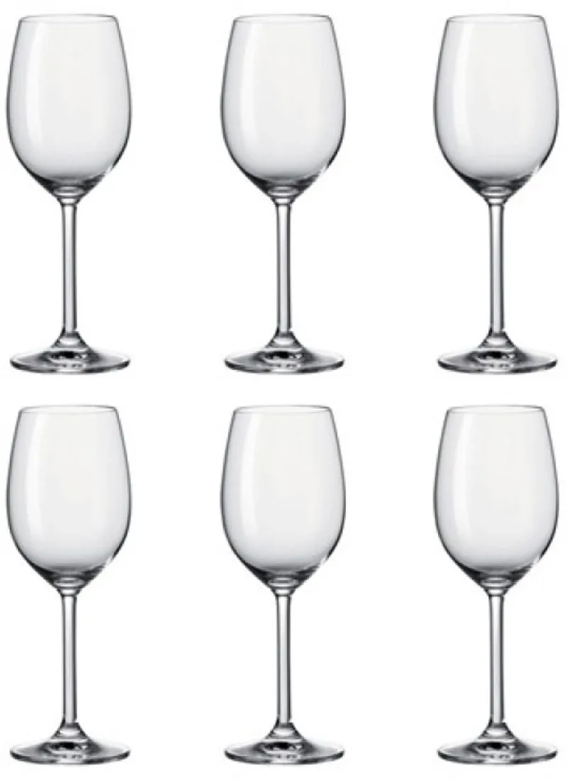 DAILY Witte wijnglas 370ml - set/6 by Leonardo in Transparent – product photo