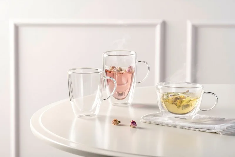 DUO Dubbelwandig glas 300ml - set/4 van Leonardo in Transparant – productfoto 3 van 3