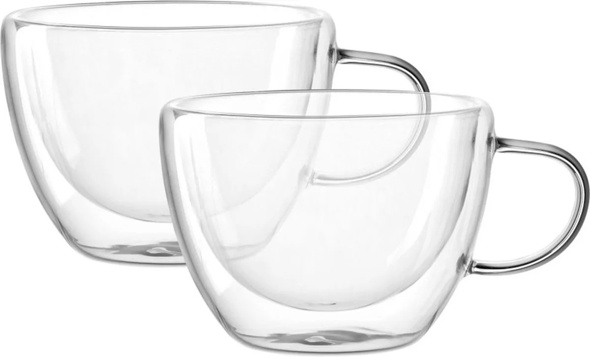 DUO Dubbelwandig glas 360ml - set/2 van Leonardo in Transparant – productfoto