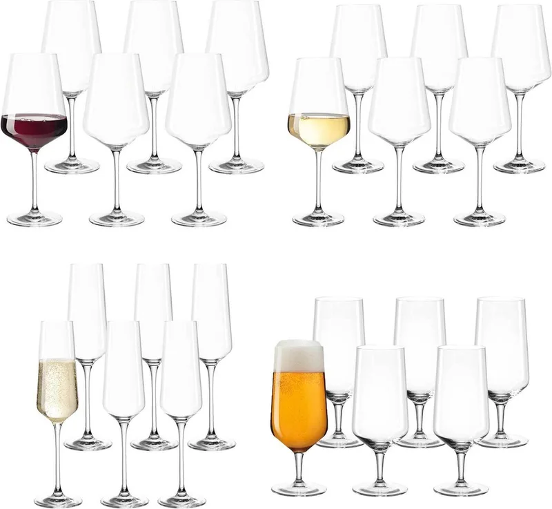 Gläserset Puccini Set van 24 by Leonardo in Transparent – product photo