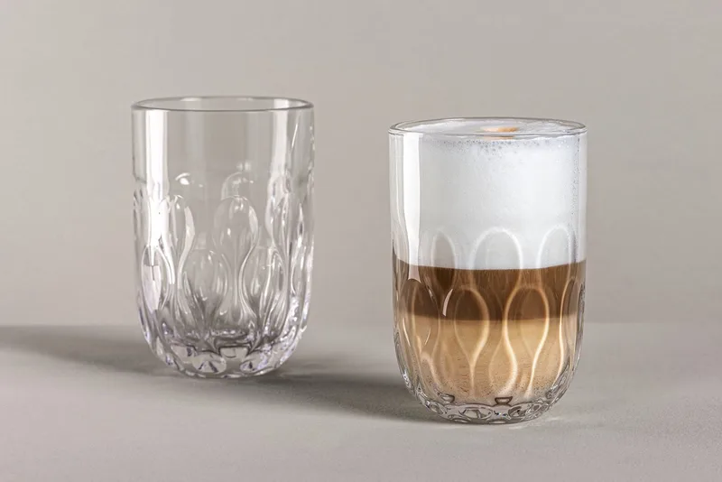 Latte Macchiato Gläser (3) Gocce 390 ml Set van 6 by Leonardo in Transparent – product photo 3 of 5