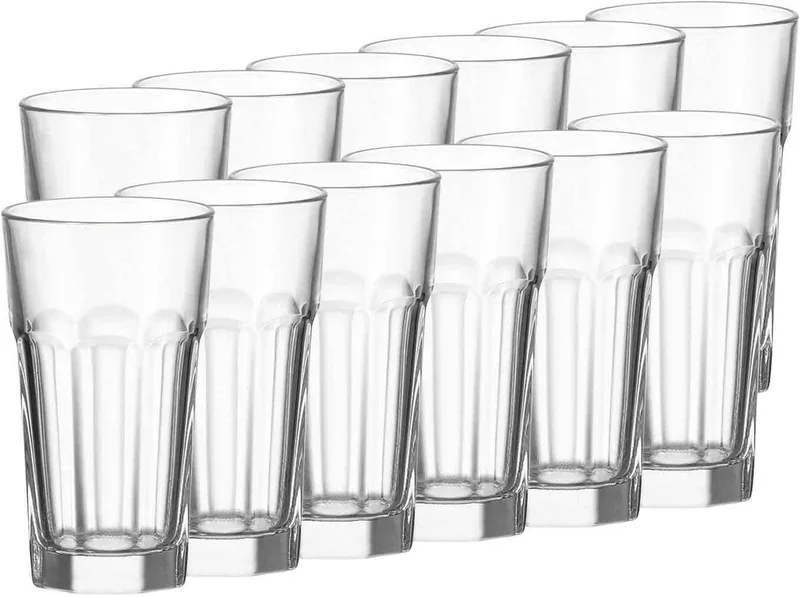 Longdrinkgläser Rock 340 ml Set van 12 van Leonardo in Transparant – productfoto