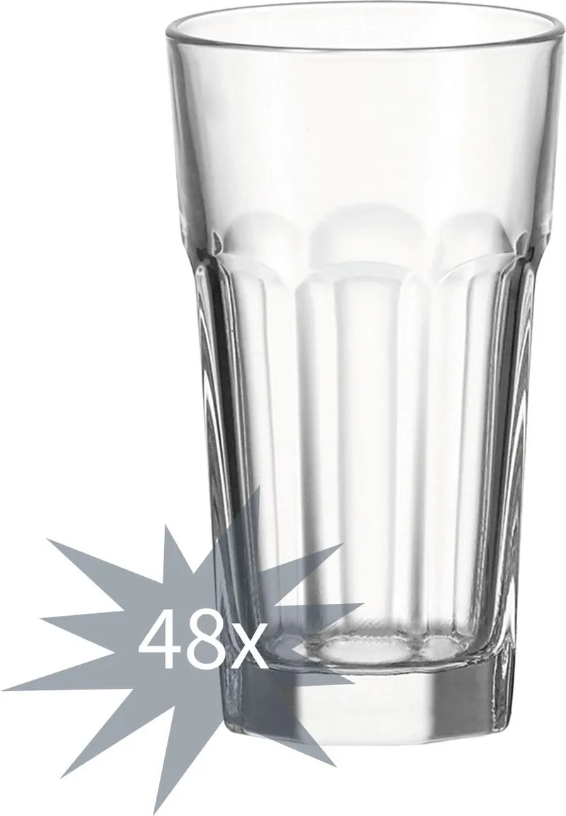 Longdrinkgläser Rock 340 ml van Leonardo in Transparant – productfoto