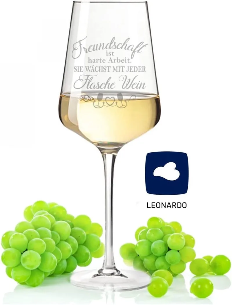 Luxe Wijnglazen set – kerst dineren tafelen – Wine Glass Set - Vaatwasserbestendig - Duurzaam Glas van Hoge Kwaliteit by Leonardo in Puccini – product photo