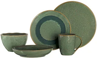 MATERA Bord 23cm - set/6 van Leonardo in Groen – productfoto 5 van 5