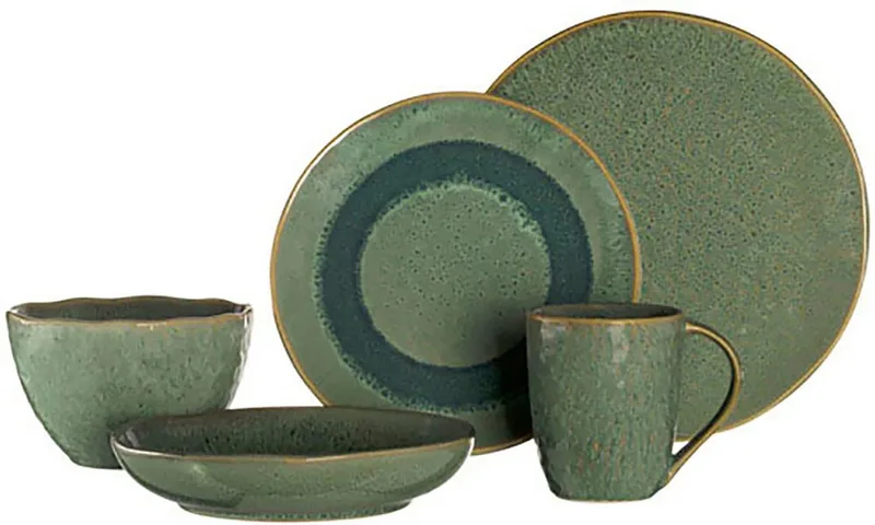 MATERA Bord 23cm - set/6 van Leonardo in Groen – productfoto 5 van 5