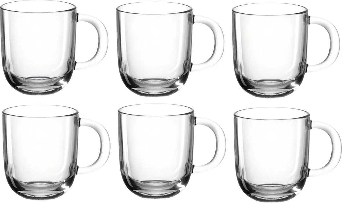 MODENA Theeglas 400ml - set/6 van Leonardo in Transparant – productfoto