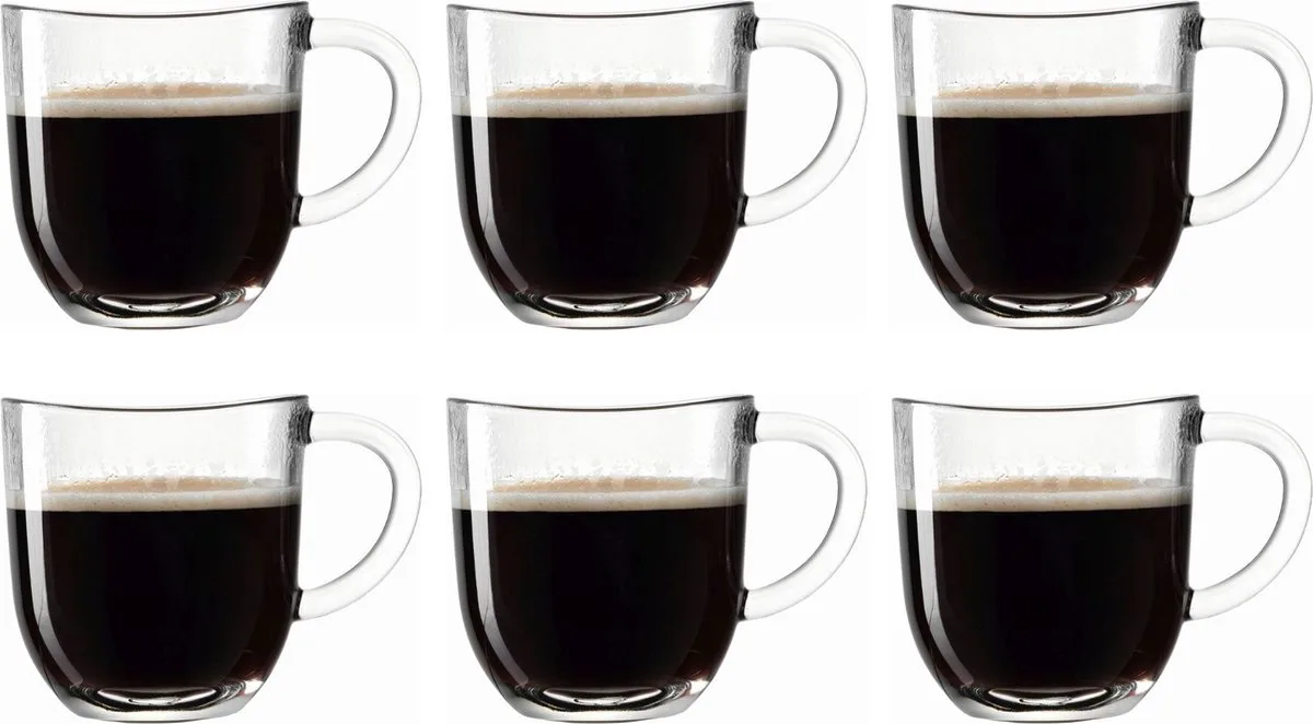 NAPOLI Koffie-theeglas 280ml - set/6 de Leonardo en Transparent – photo produit