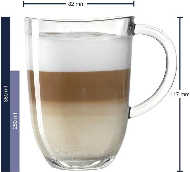 NAPOLI Latte Macchiato glas - set/6 by Leonardo in Transparent – product photo 4 of 5
