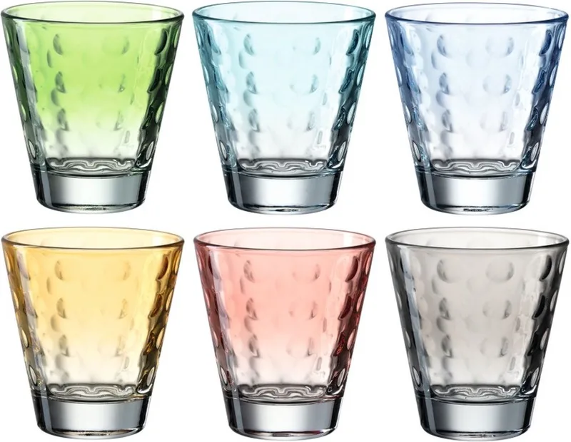 OPTIC Drinkglas pastel 215ml - set/6 by Leonardo in Assorti – product photo