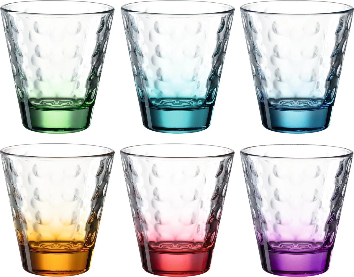 OPTIC glazen assorti 215ml - set/6 de Leonardo en Transparent – photo produit