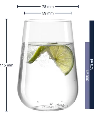 PALADINO Drinkglas 370ml - set/6 by Leonardo in Transparent – product photo 3 of 4