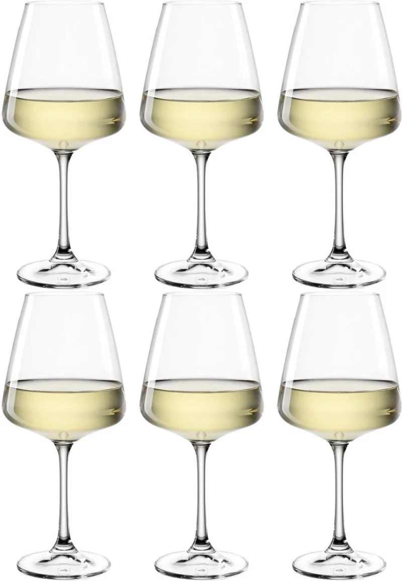 PALADINO Witte wijnglas 540ml - set/6 van Leonardo in Transparant – productfoto