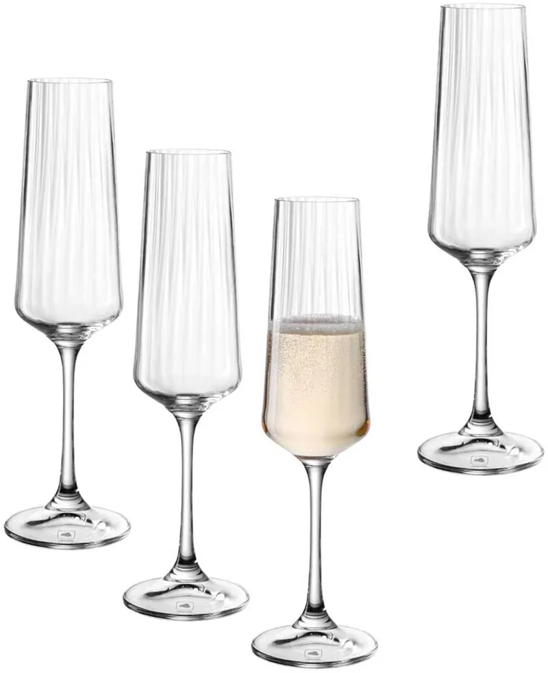 PAOLO Champagneglas 220ml - set/4 by Leonardo in Transparent – product photo