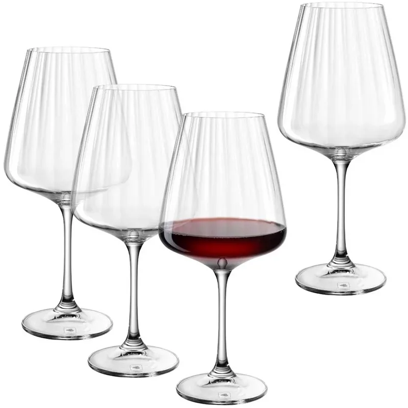 PAOLO rode wijnglas 660ml - set/4 by Leonardo in Transparent – product photo