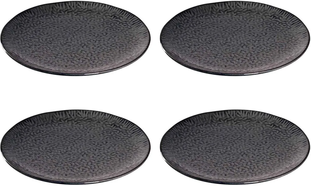 Pizzateller Matera ø 32.0 cm Set van 4 de Leonardo en Gris – photo produit